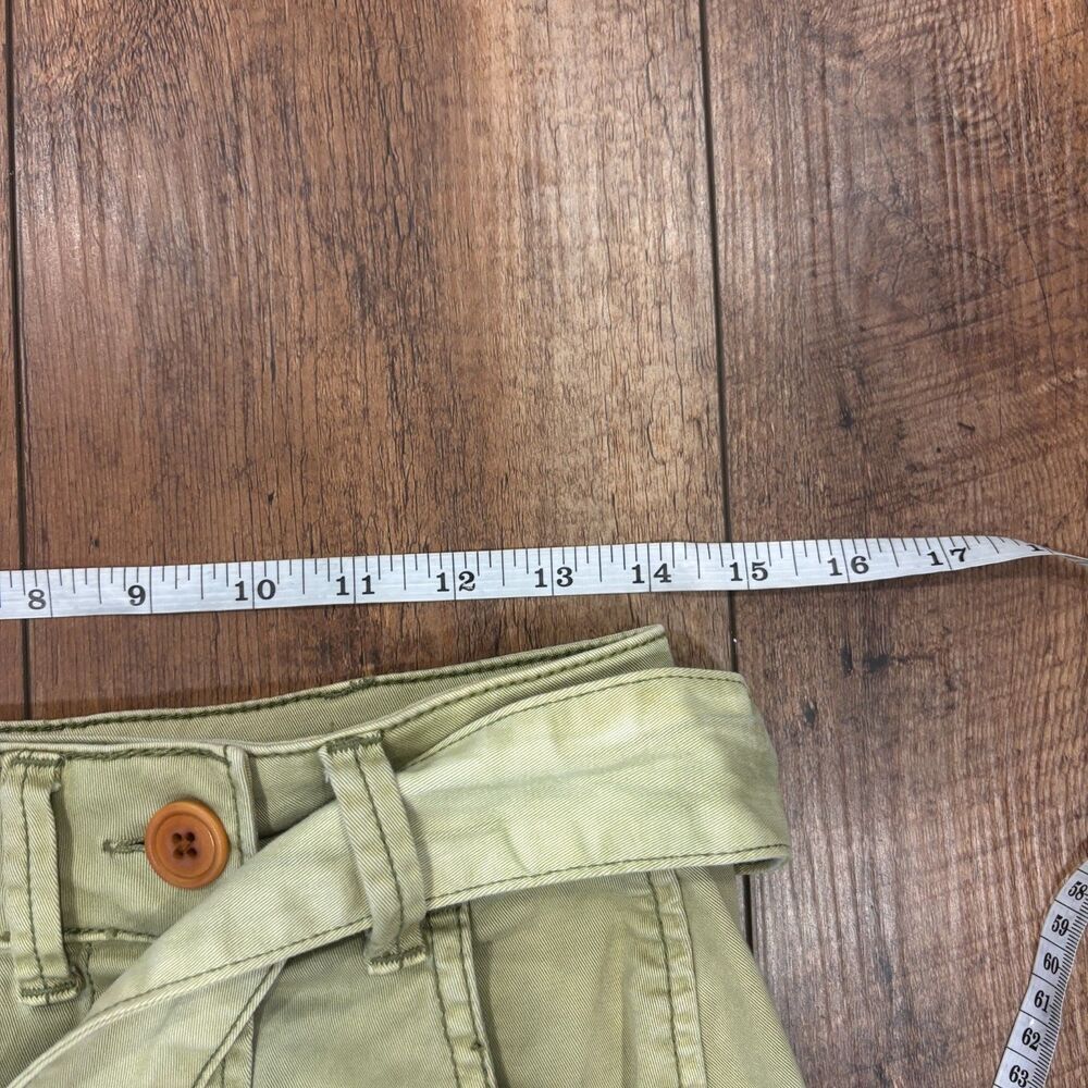 Anthropologie Pilcro And The Letterpress Wrap Green Khaki Chino Skirt Size 2 - Picture 6 of 7
